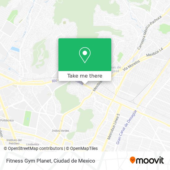 Mapa de Fitness Gym Planet