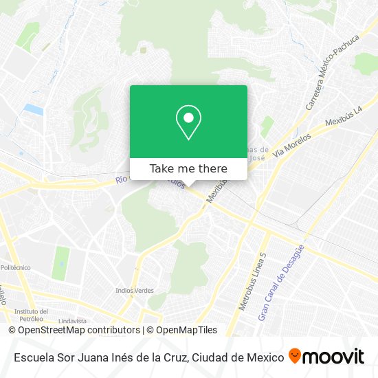 Mapa de Escuela Sor Juana Inés de la Cruz