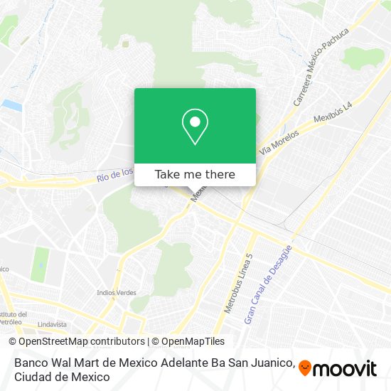 Mapa de Banco Wal Mart de Mexico Adelante Ba San Juanico