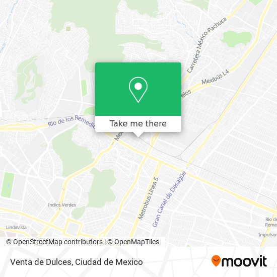 Venta de Dulces map