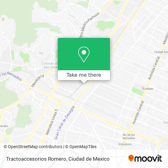 Tractoaccesorios Romero map