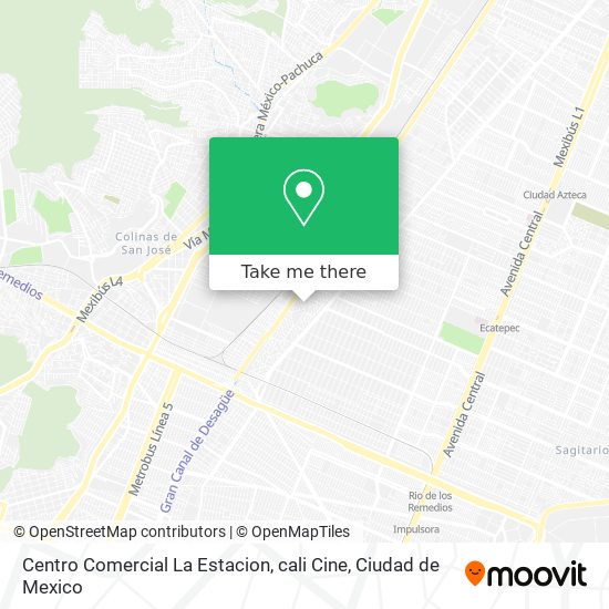 Mapa de Centro Comercial La Estacion, cali Cine