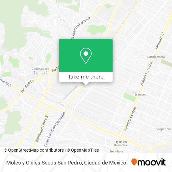 Moles y Chiles Secos San Pedro map