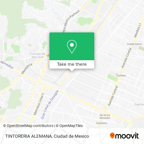 Mapa de TINTORERIA ALEMANA