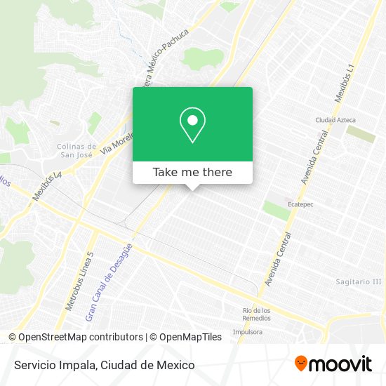 Servicio Impala map