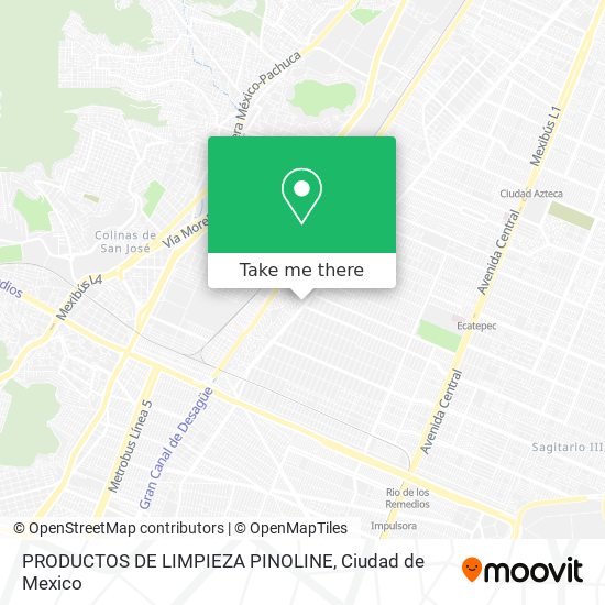 Mapa de PRODUCTOS DE LIMPIEZA PINOLINE