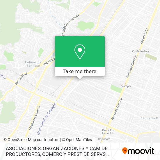 ASOCIACIONES, ORGANIZACIONES Y CAM DE PRODUCTORES, COMERC Y PREST DE SERVS map