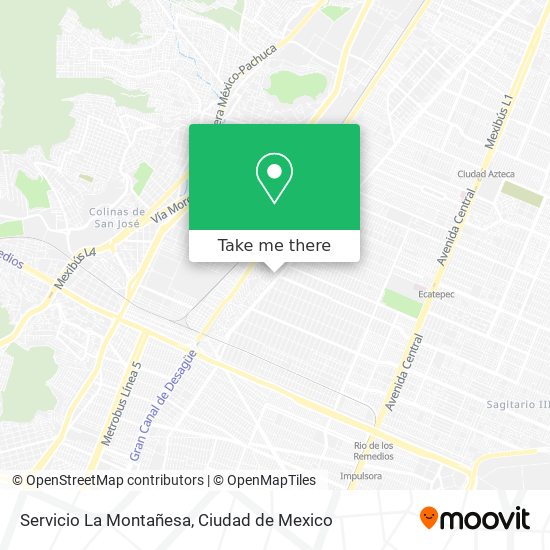 Servicio La Montañesa map