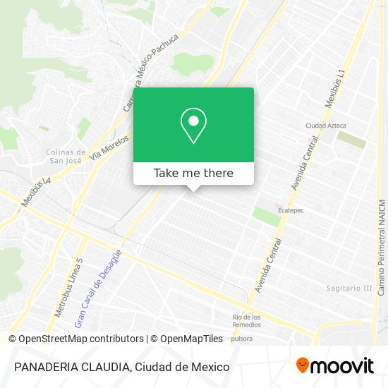 Mapa de PANADERIA CLAUDIA