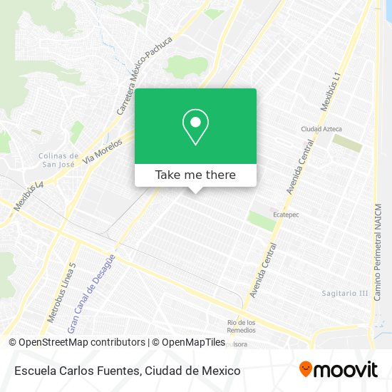Mapa de Escuela Carlos Fuentes