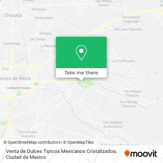 Mapa de Venta de Dulces Tipicos Mexicanos Cristalizados