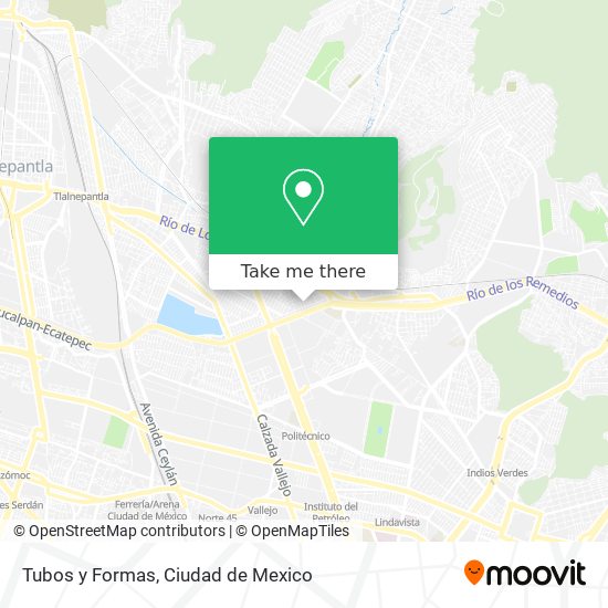 Mapa de Tubos y Formas
