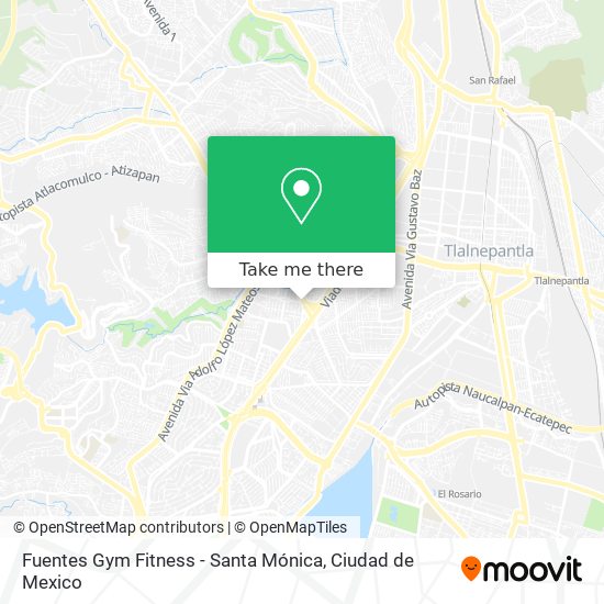 Mapa de Fuentes Gym Fitness - Santa Mónica