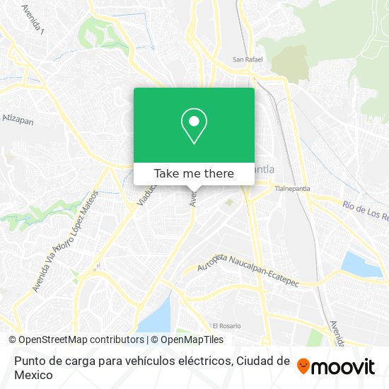 Punto de carga para vehículos eléctricos map
