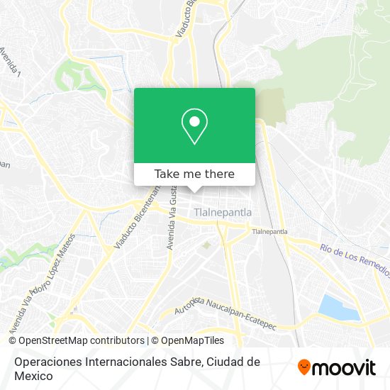 Operaciones Internacionales Sabre map