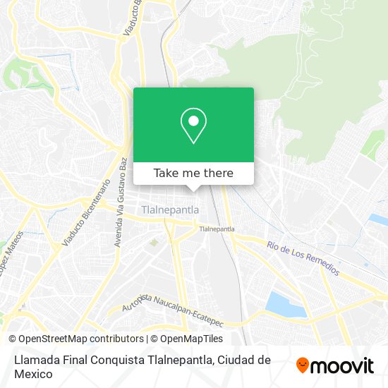 Llamada Final Conquista Tlalnepantla map