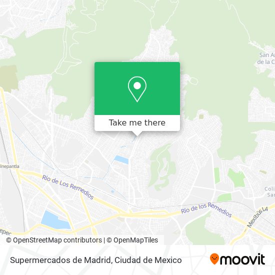 Supermercados de Madrid map