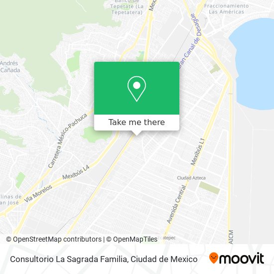 Mapa de Consultorio La Sagrada Familia