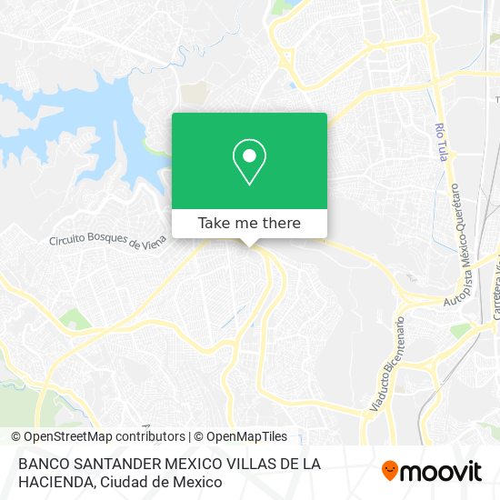 Mapa de BANCO SANTANDER MEXICO VILLAS DE LA HACIENDA