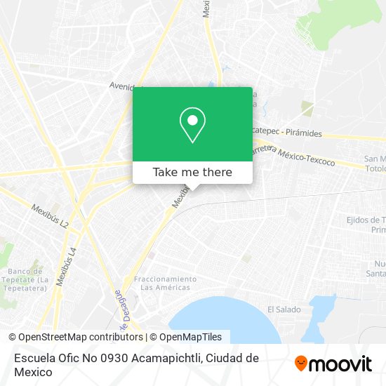 Escuela Ofic No 0930 Acamapichtli map