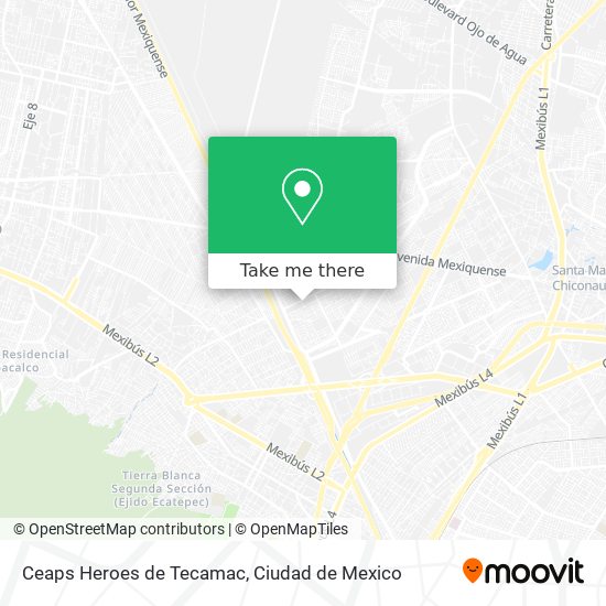 Ceaps Heroes de Tecamac map