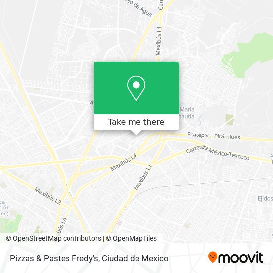 Mapa de Pizzas & Pastes Fredy's