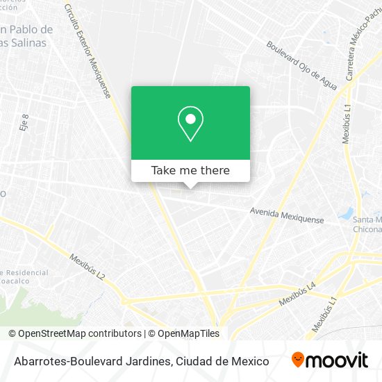 Mapa de Abarrotes-Boulevard Jardines