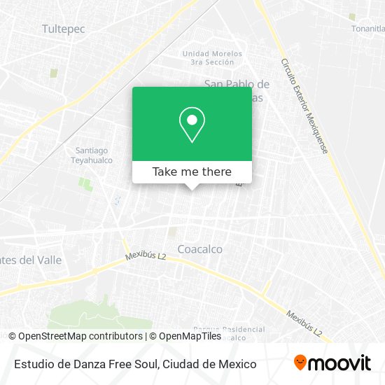 Estudio de Danza Free Soul map