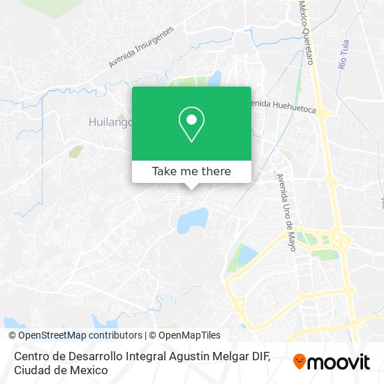 Mapa de Centro de Desarrollo Integral Agustin Melgar DIF