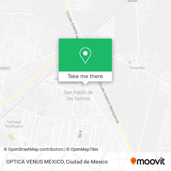 OPTICA VENUS MEXICO map