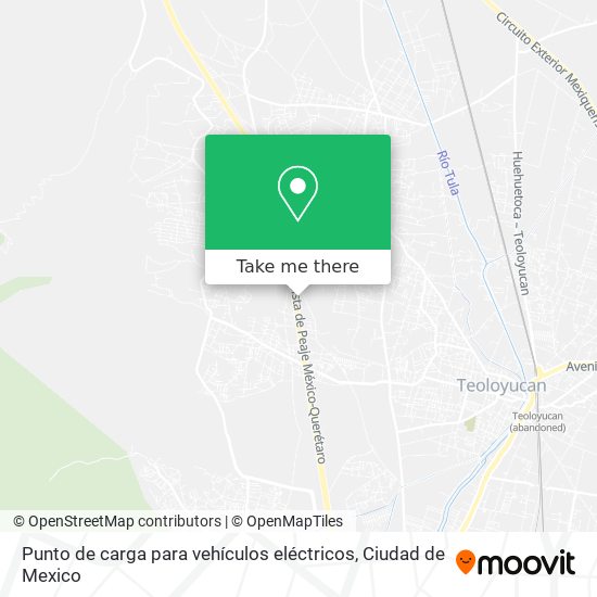 Punto de carga para vehículos eléctricos map