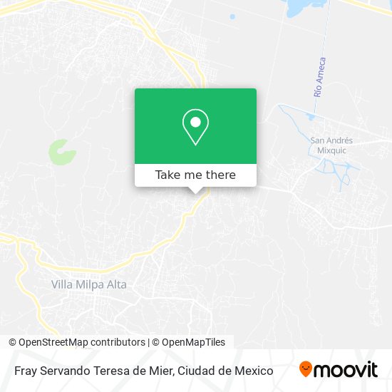 Fray Servando Teresa de Mier map