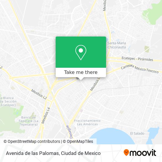 Mapa de Avenida de las Palomas