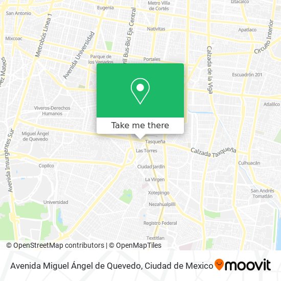 Avenida Miguel Ángel de Quevedo map