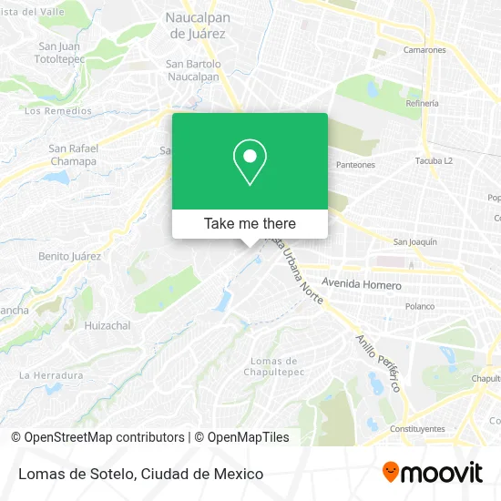 Lomas de Sotelo map