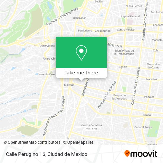 Calle Perugino 16 map