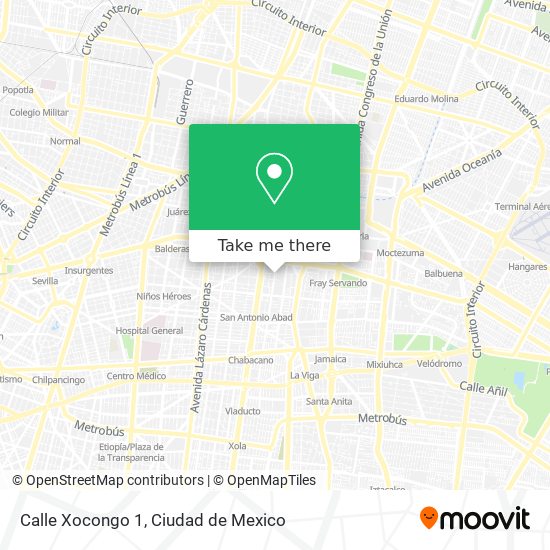 Calle Xocongo 1 map