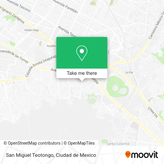 San Miguel Teotongo map