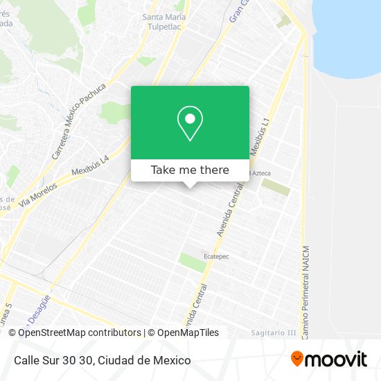 Calle Sur 30 30 map