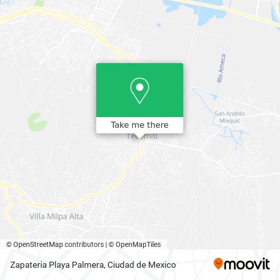 Zapateria Playa Palmera map