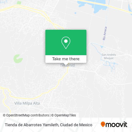 Mapa de Tienda de Abarrotes Yamileth