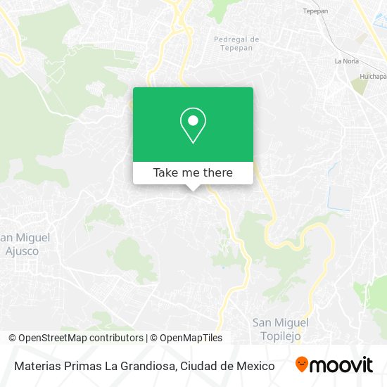 Materias Primas La Grandiosa map