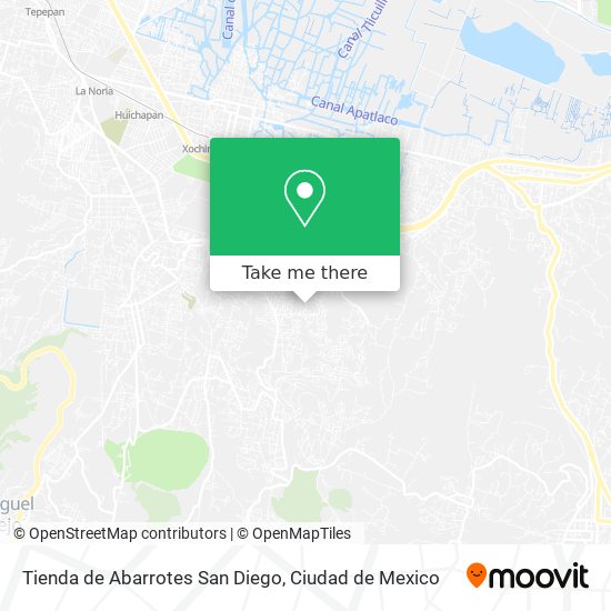 Mapa de Tienda de Abarrotes San Diego