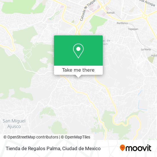 Mapa de Tienda de Regalos Palma