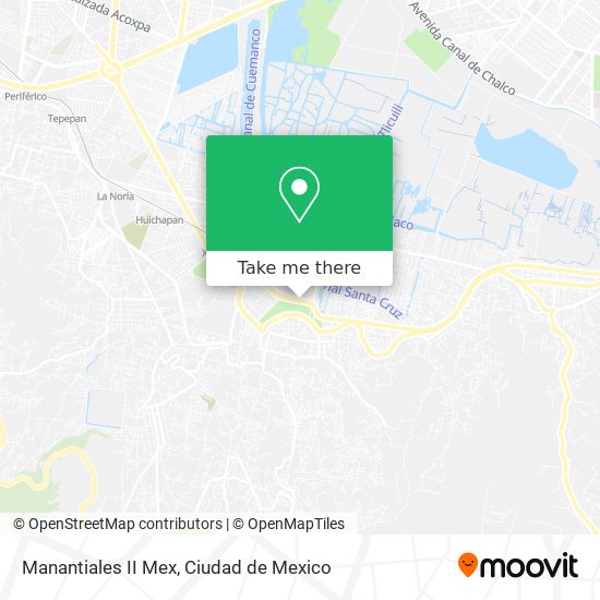 Manantiales II Mex map