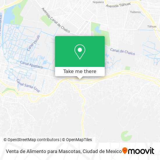 Venta de Alimento para Mascotas map