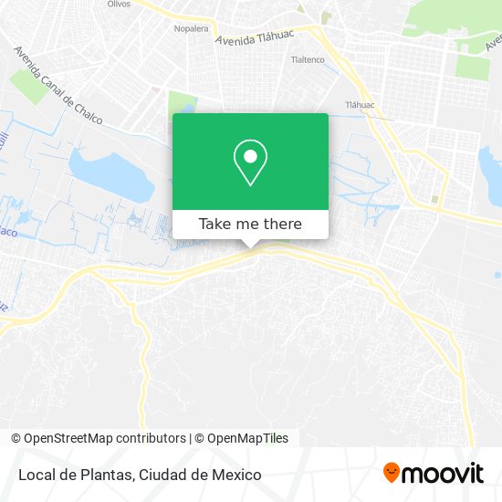 Mapa de Local de Plantas
