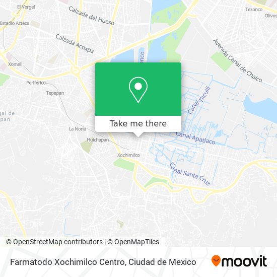 Farmatodo Xochimilco Centro map