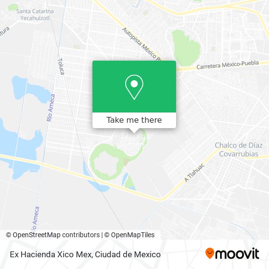 Ex Hacienda Xico Mex map