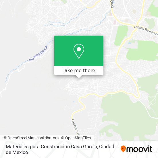 Materiales para Construccion Casa Garcia map